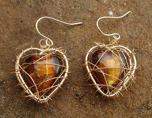 gold earrings