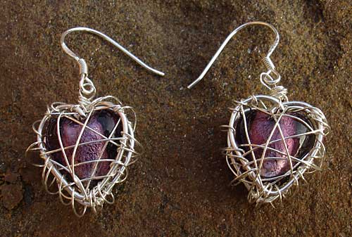 silver earrings