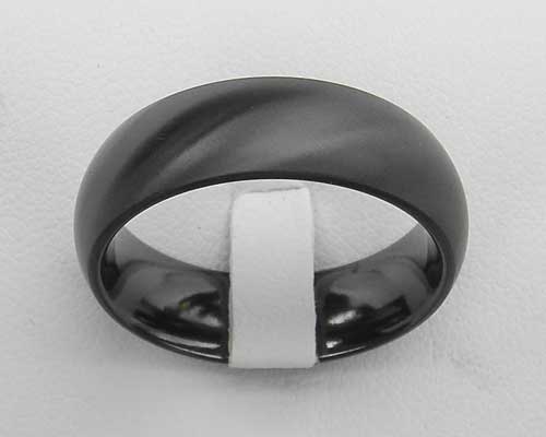 plain black ring