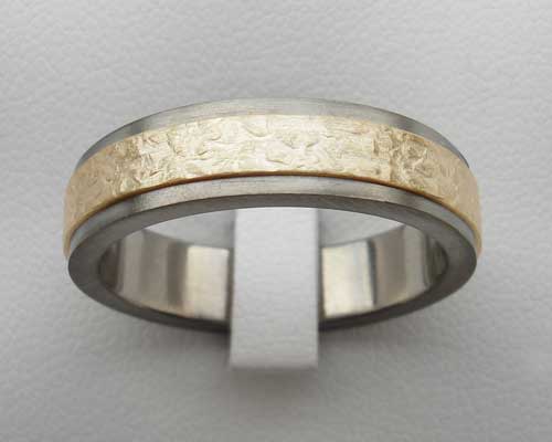 Gold and Titanium Ring