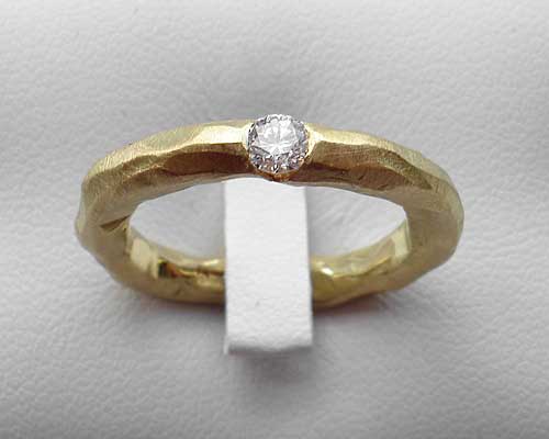 Gold Diamond Engagement Ring