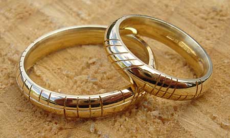 Personalised Gold Celtic Rings