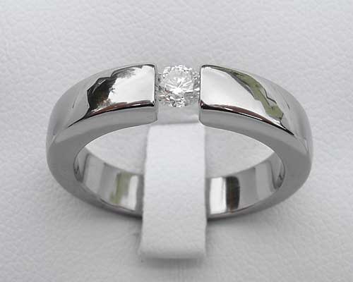 0.25ct (1/4 Carat) Titanium Engagement Ring | UK!