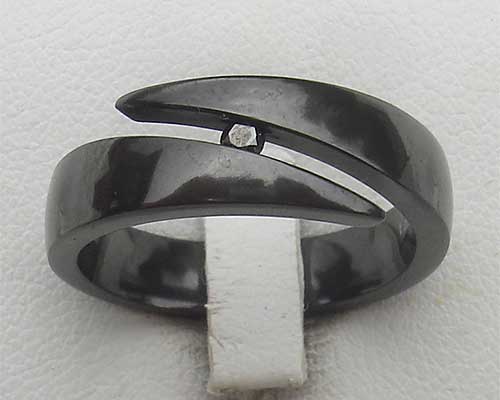 Gothic Black Diamond Engagement Ring | LOVE2HAVE UK!