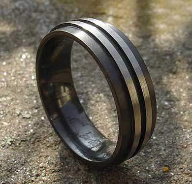 Alternative mens wedding ring