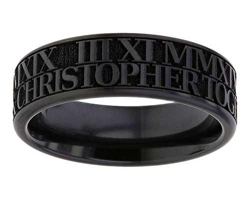 Alternative personalised wedding ring