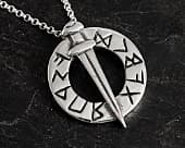 Ancient norse viking dagger necklace