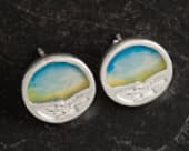 Beautiful blue sky stud earrings