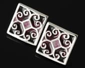 Beautiful Celtic square stud earrings