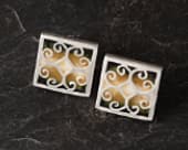 Beautiful enamelled Celtic stud earrings