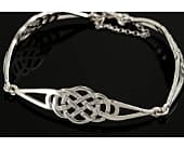 Beautiful handmade silver Celtic bracelet