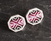 Beautiful octagonal Celtic cross earrings