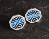 Beautiful octagonal Celtic cross stud earrings
