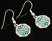 Beautiful octagonal Celtic drop earrings