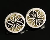 Beautiful round celtic stud earrings