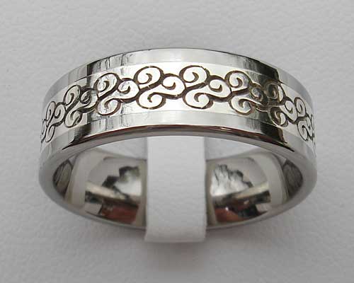 Bespoke titanium wedding ring