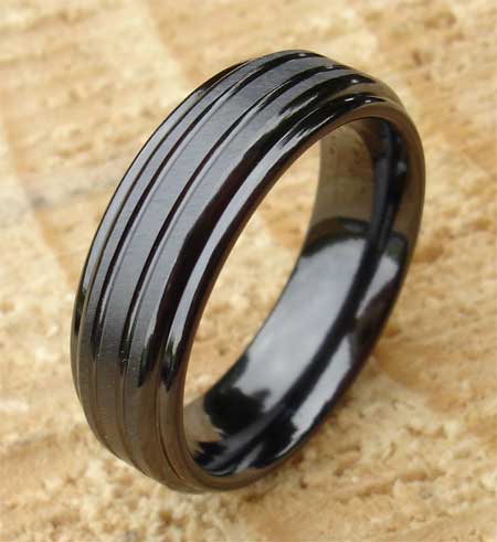 Black ring for men
