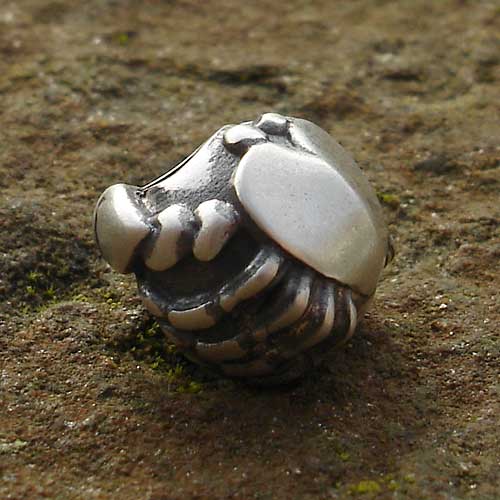 Cancer silver charm bead