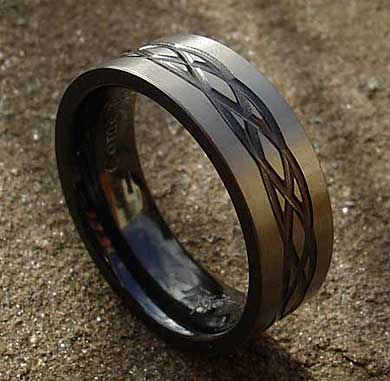 Celtic knot ring for men