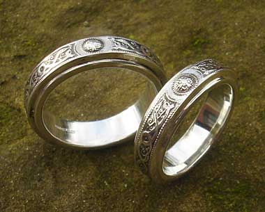 Celtic silver rings