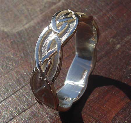 Celtic silver ring