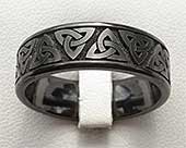 Mens Celtic wedding ring