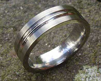 Chunky plain wedding ring