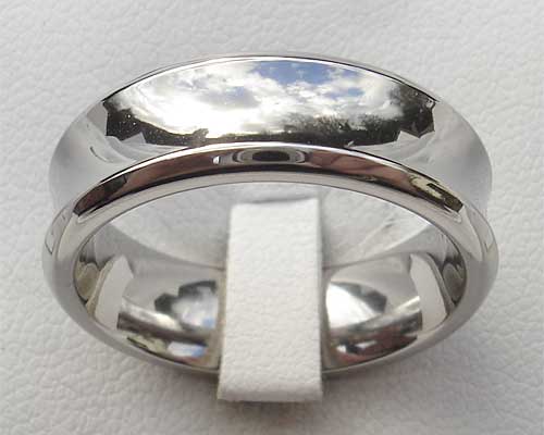 Concave Profile Titanium Wedding Ring | LOVE2HAVE UK!