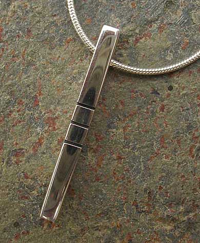 Contemporary silver necklace for women