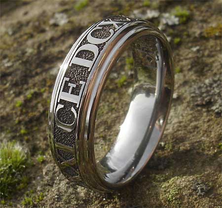 Custom Roman numeral ring