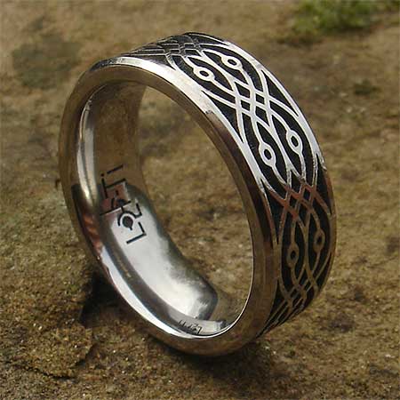 Decorative titanium ring