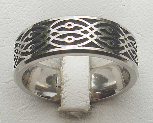 Decorative titanium ring