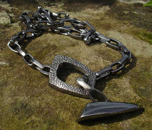 Designer black Gothic necklace
