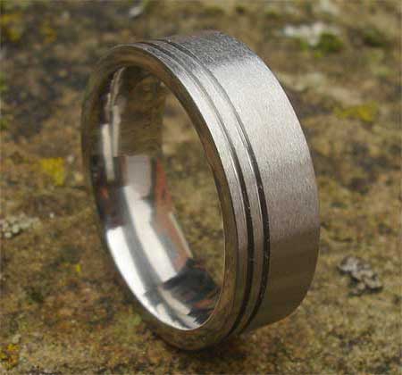 Designer plain wedding ring for men