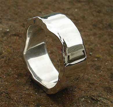 Designer sterling silver ring