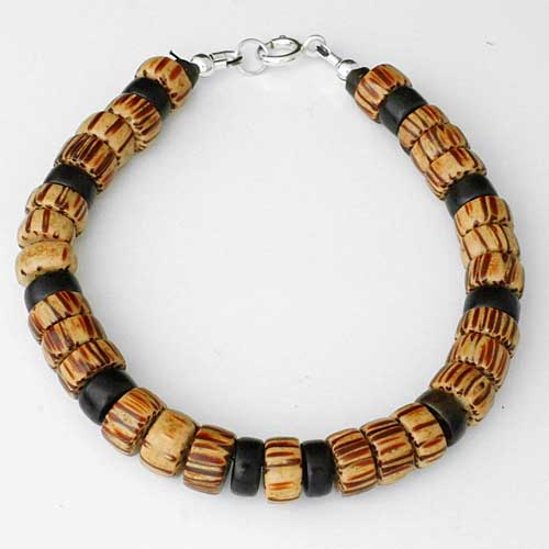 Designer wooden beaded bracelet