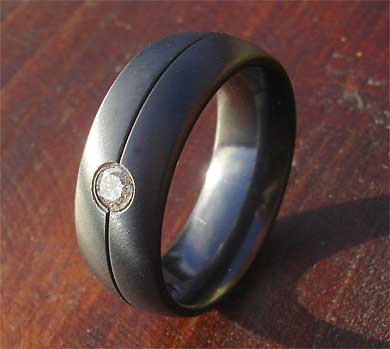 Diamond wedding ring for men