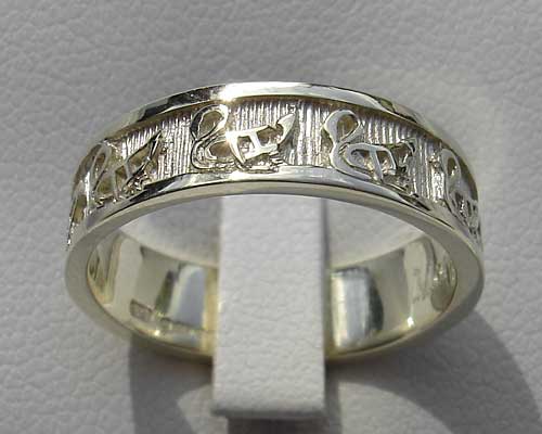 Scottish geese wedding ring