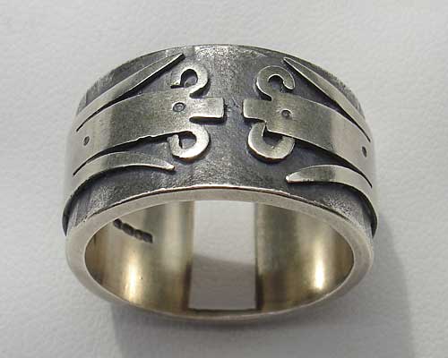 Gothic silver ring
