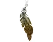Titanium necklace showcasing a graceful curved shape