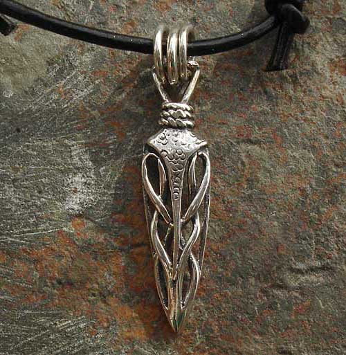 Handmade Celtic dagger necklace