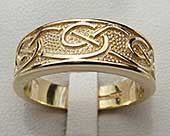 Handmade Celtic wedding ring