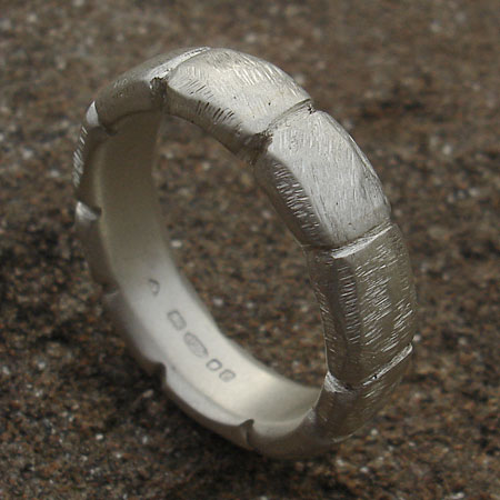 Handmade designer silver ring