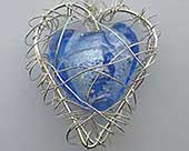 Handmade heart necklace for women