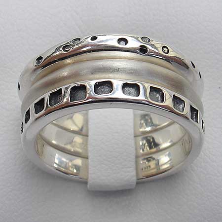 Handmade silver Celtic rings