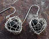 Heart shaped designer earrings