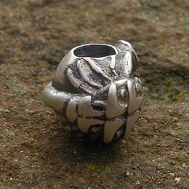Scorpio silver charm bead