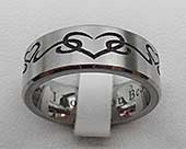 Love titanium ring