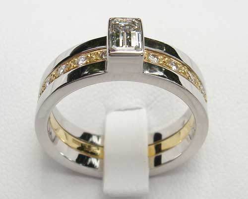 luxury diamond engagement and wedding ring