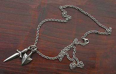Medieval necklace for men